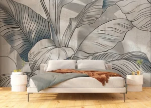 Wall Mural Grunge Leaves, 375 x 270 cm, FT5P 352103