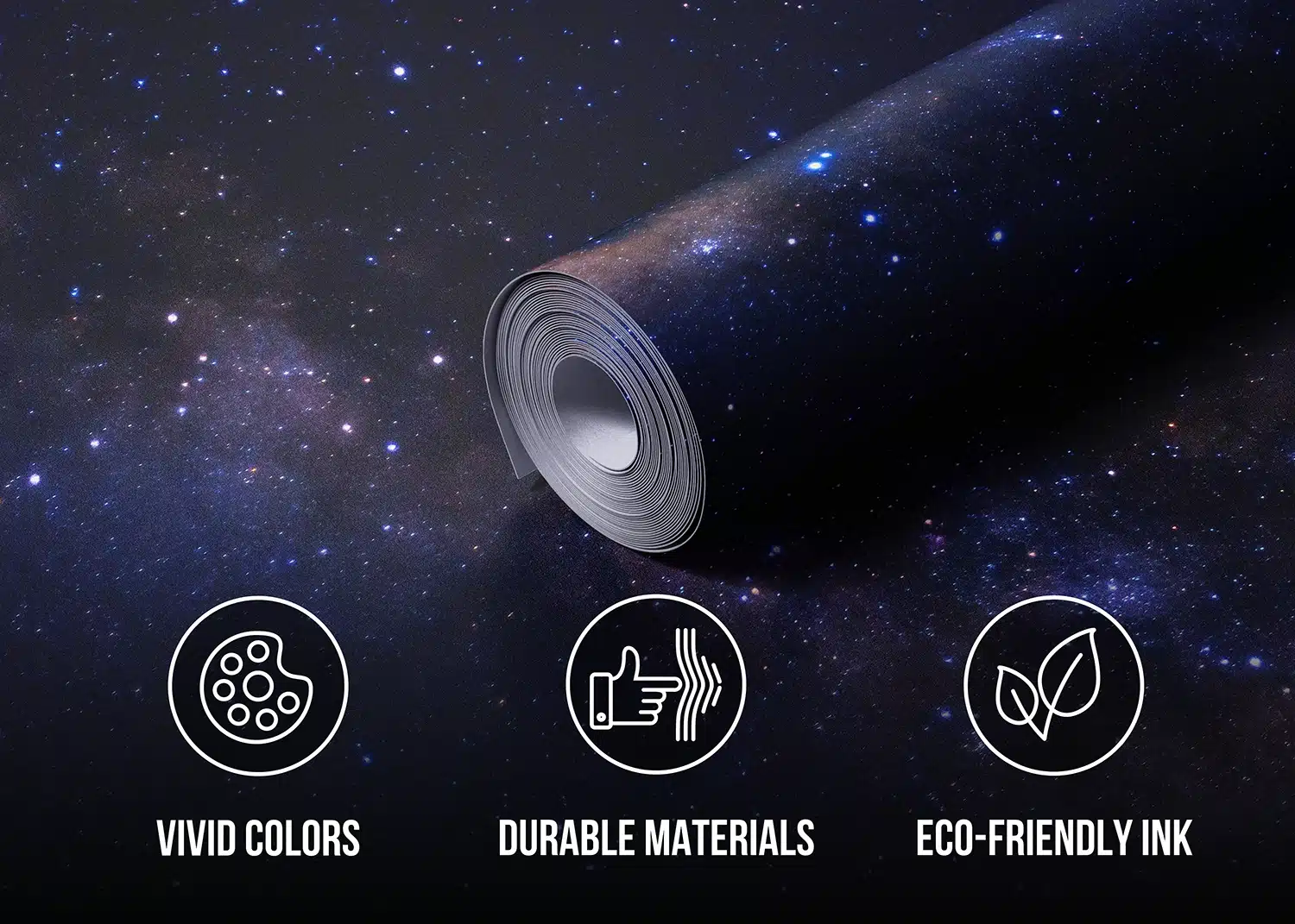 Custom Size Wall Mural Milky Way View | Premium Non-Woven Wallpaper | FT5P352115 5