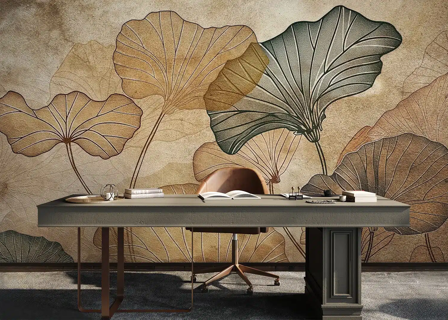 Custom Size Wall Mural Nostalgic Tropics | Premium Non-Woven Wallpaper | FT5P352119 4