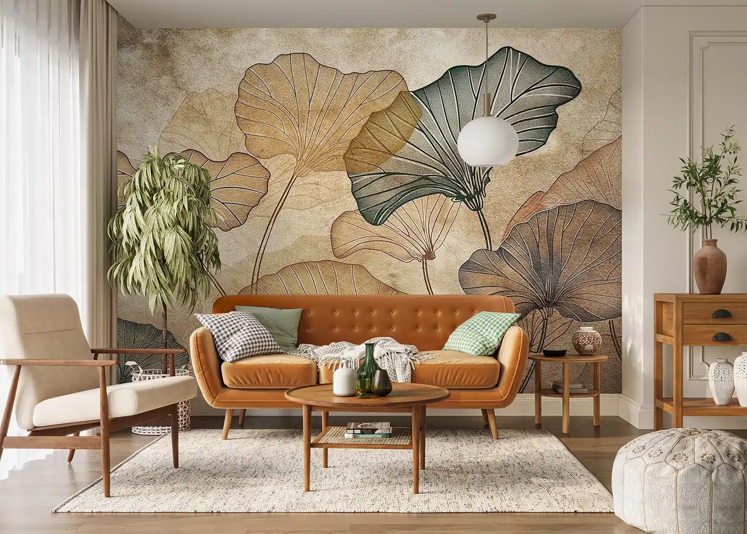 Custom Size Wall Mural Nostalgic Tropics | Premium Non-Woven Wallpaper | FT5P352119 3