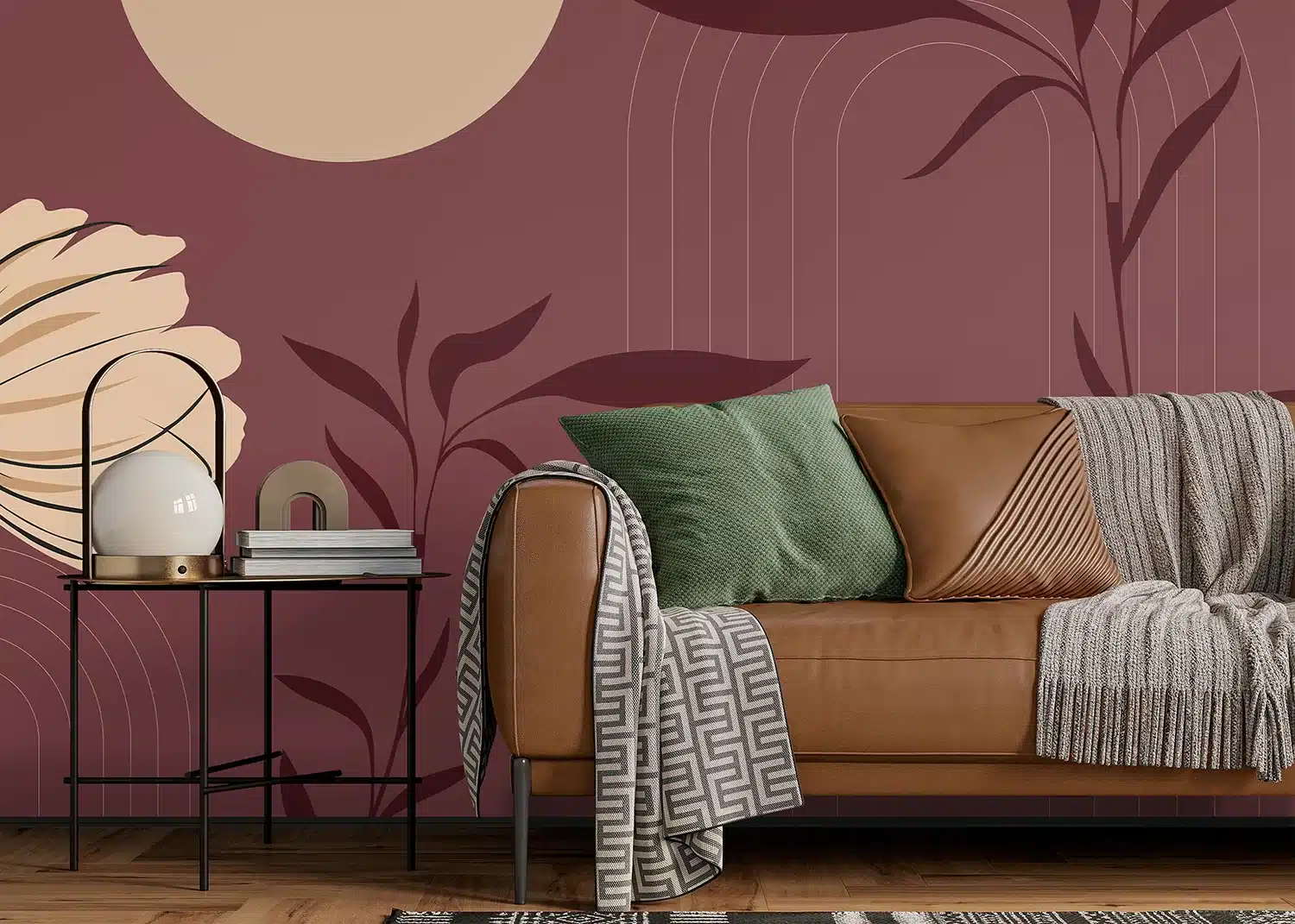 Custom Size Wall Mural Chinese Garden | Premium Non-Woven Wallpaper | FT5P352145 5