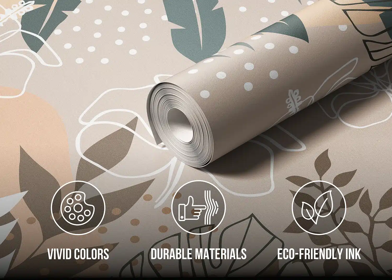 Custom Size Wall Mural Abstract Illustration | Premium Non-Woven Wallpaper | FT5P352153 4