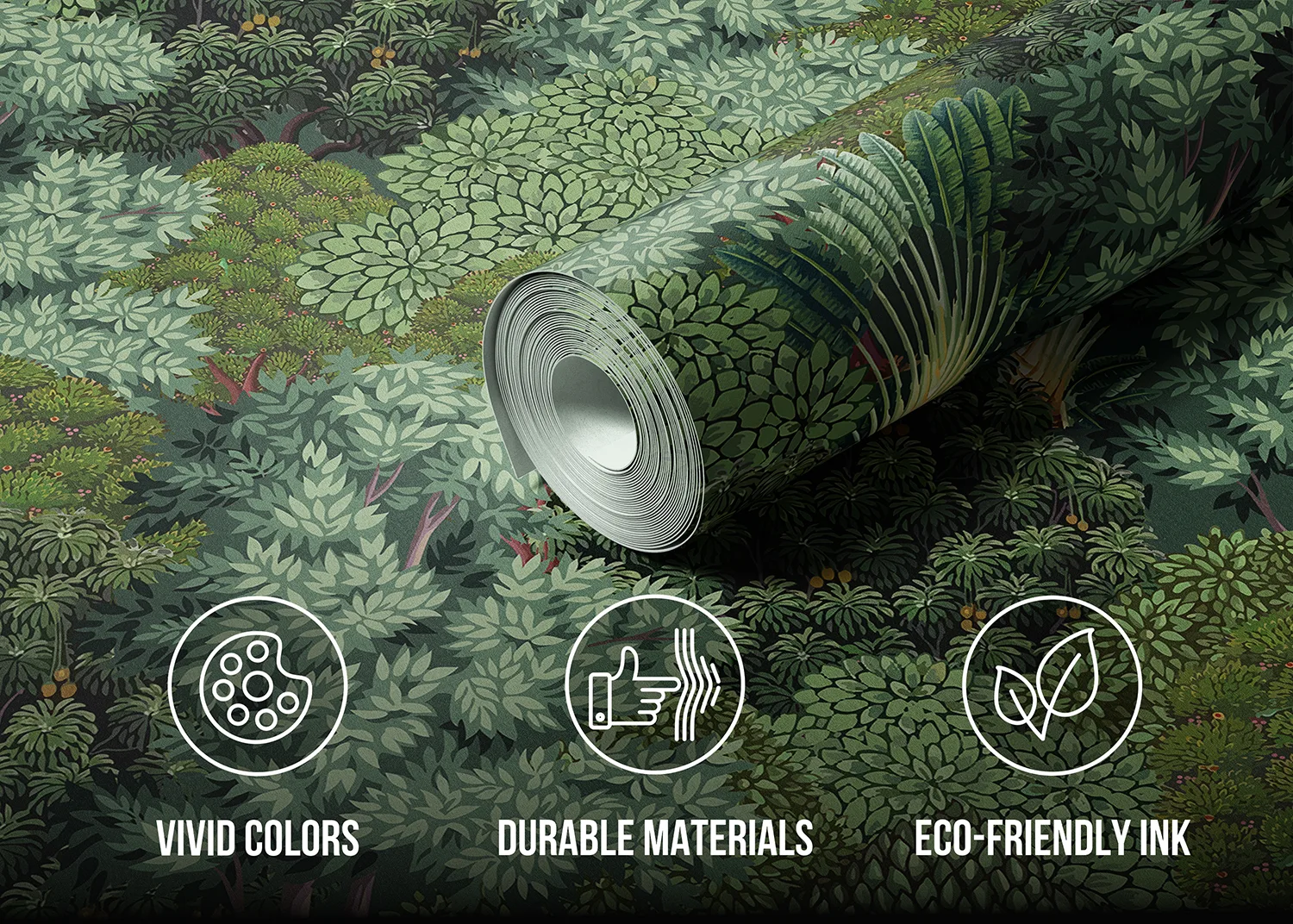 Custom Size Wall Mural Tree Crowns | Premium Non-Woven Wallpaper | FT5P352169 4