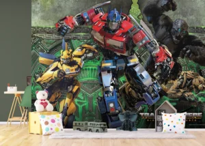 Dětská vliesová fototapeta na zed' Transformers Vzhůru do Boje | 375 x 270 cm | FT5P 352203
