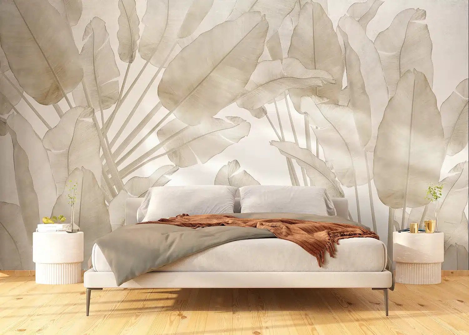 Beige Tropics | Made-to-Measure Wallpaper | Wallever | FT5P 352215 4