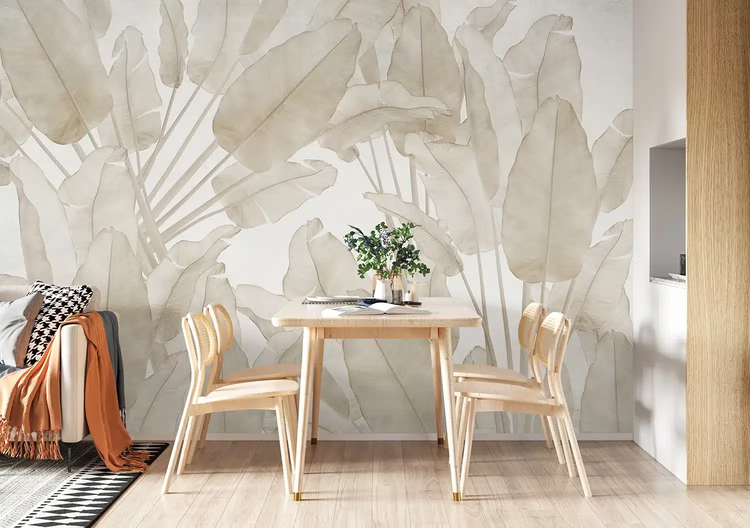 Beige Tropics | Made-to-Measure Wallpaper | Wallever | FT5P 352215 3