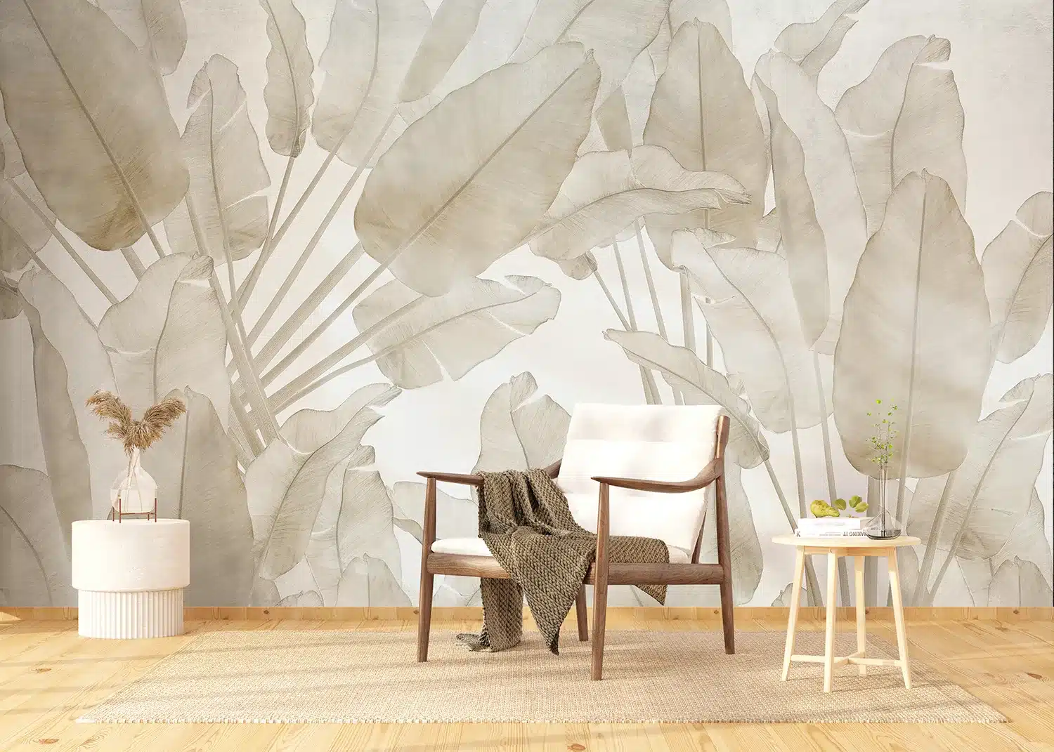 Beige Tropics | Made-to-Measure Wallpaper | Wallever | FT5P 352215 2