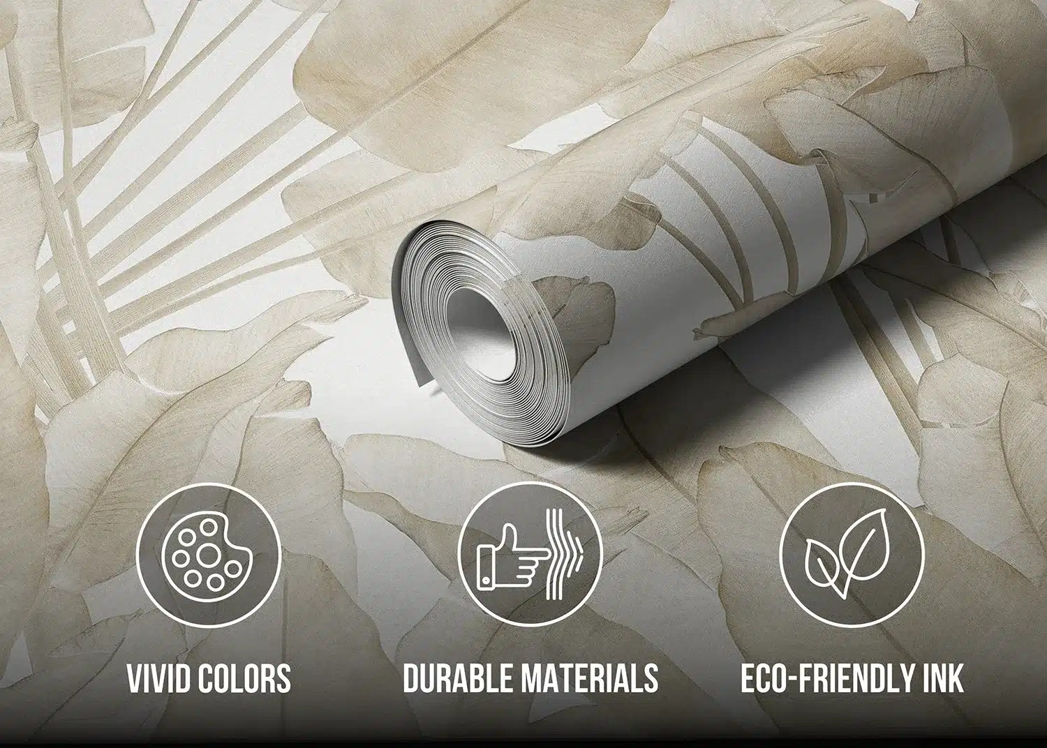 Beige Tropics | Made-to-Measure Wallpaper | Wallever | FT5P 352215 5
