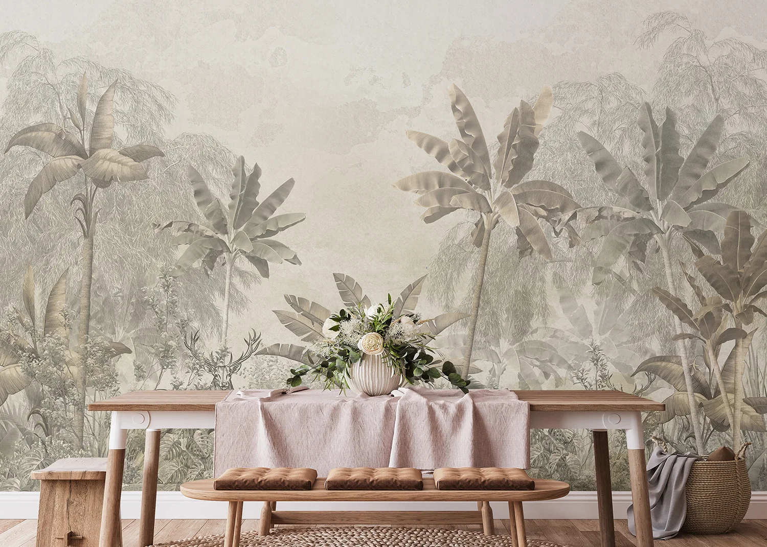Wall Mural Vintage Jungle, 375 x 270 cm, FT5P 352229