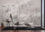 Wall Mural Abstract Dim Botanical Flow, 375 x 270 cm, FT5P 352273