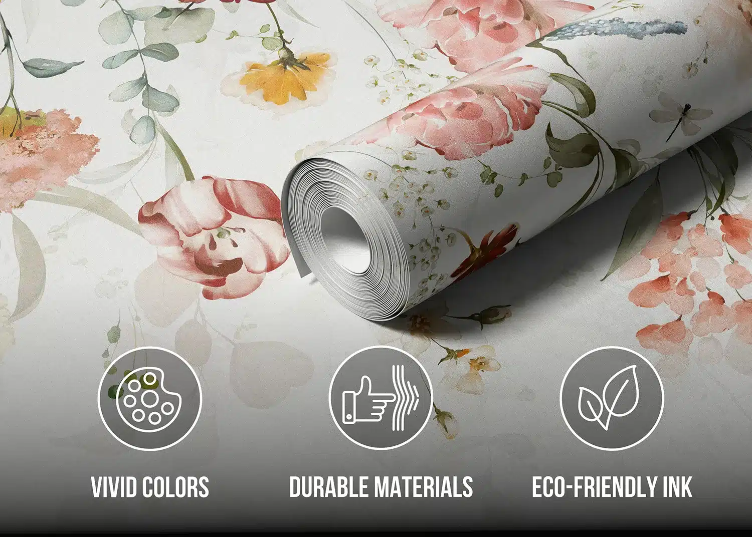 Custom Size Wall Mural Painterly Garden | Premium Non-Woven Wallpaper | FT5P352287 4