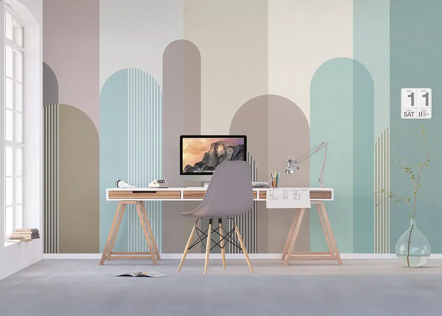 Custom Size Wall Mural Vivid Composition | Premium Non-Woven Wallpaper | FT5P352317