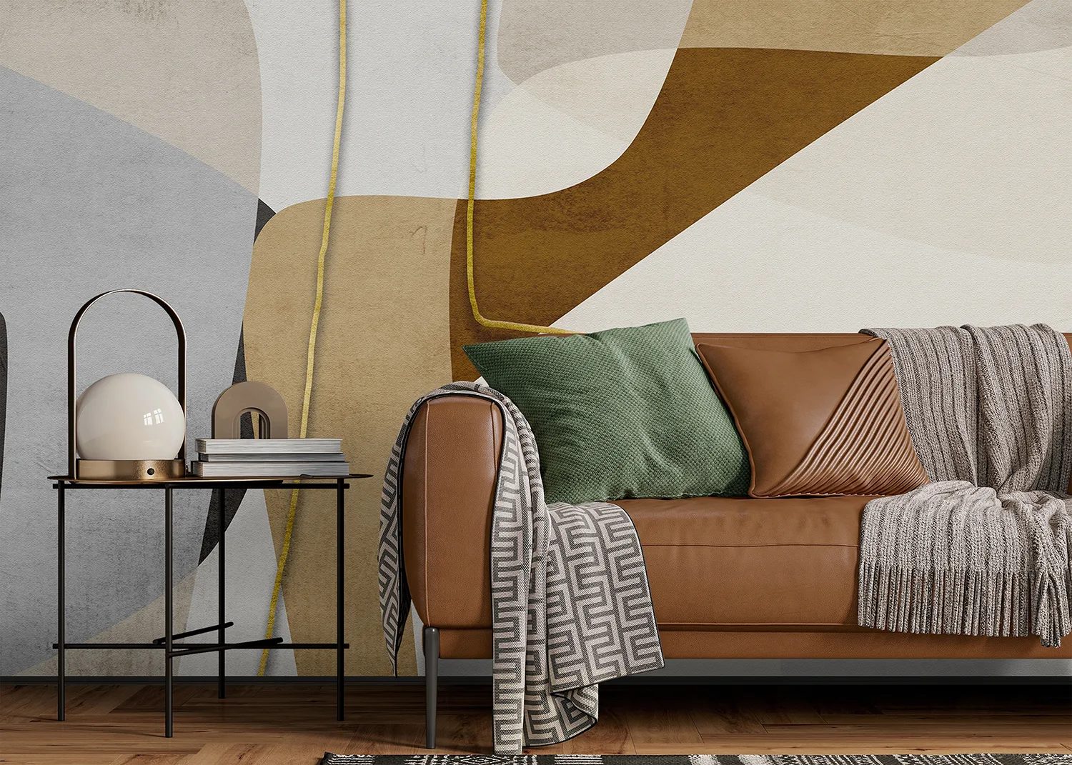 Custom Size Wall Mural Chaotic Structures | Premium Non-Woven Wallpaper | FT5P 352337 4