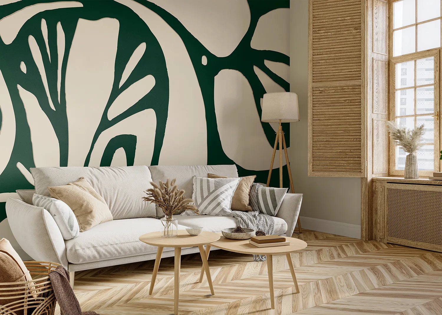 Custom Size Wall Mural Foliage Expression | Premium Non-Woven Wallpaper | FT5P 352339 2