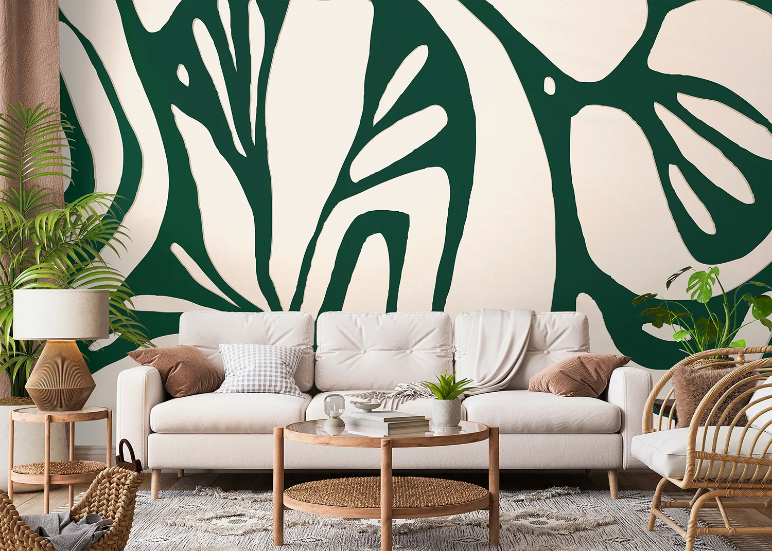Custom Size Wall Mural Foliage Expression | Premium Non-Woven Wallpaper | FT5P 352339