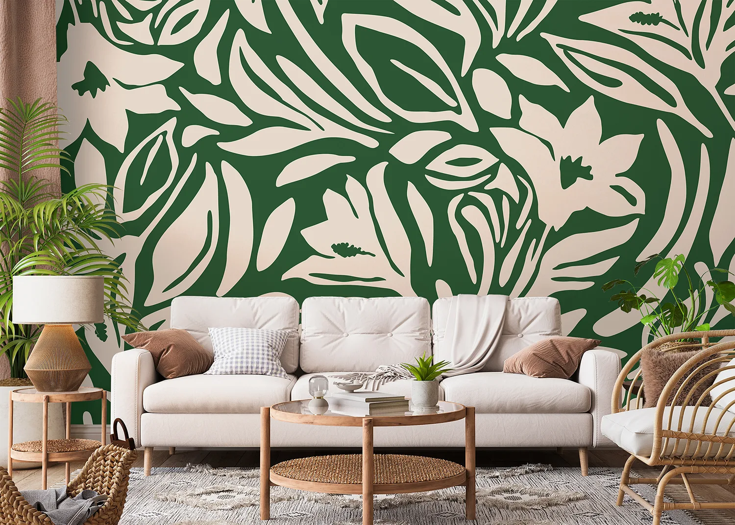 Custom Size Wall Mural Blooming Expression | Premium Non-Woven Wallpaper | FT5P 352345 2