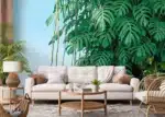 Custom Size Wall Mural Monstera | Premium Non-Woven Wallpaper | FT5P 352389
