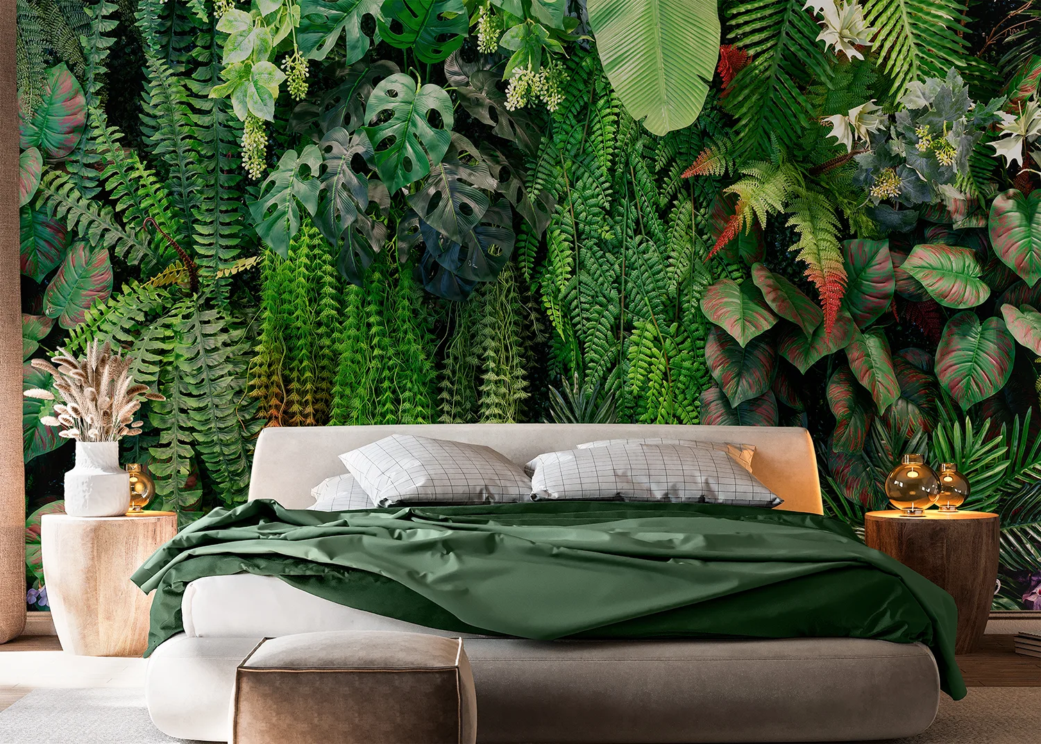 Custom Size Wall Mural Verdant Escape | Premium Non-Woven Wallpaper | FT5P 352413 2
