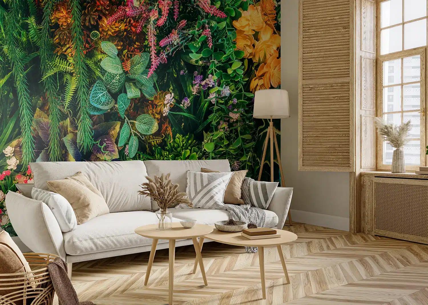 Custom Size Wall Mural Sunset Bloom | Premium Non-Woven Wallpaper | FT5P352415 3