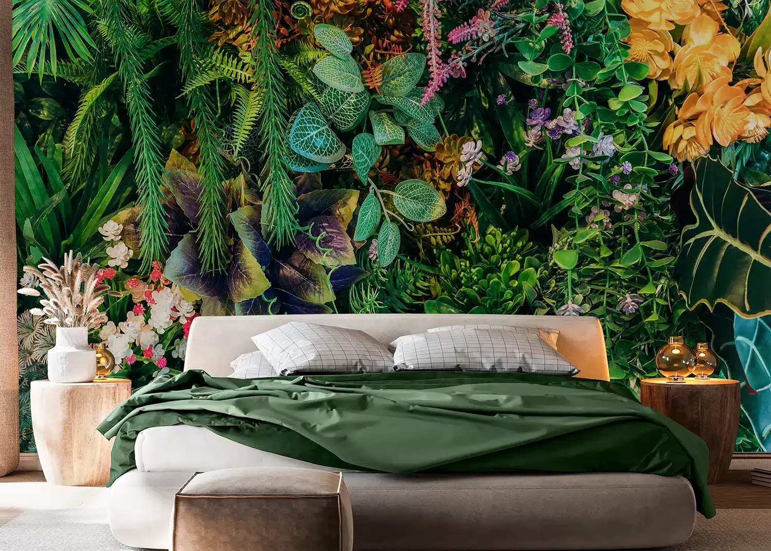 Custom Size Wall Mural Sunset Bloom | Premium Non-Woven Wallpaper | FT5P352415