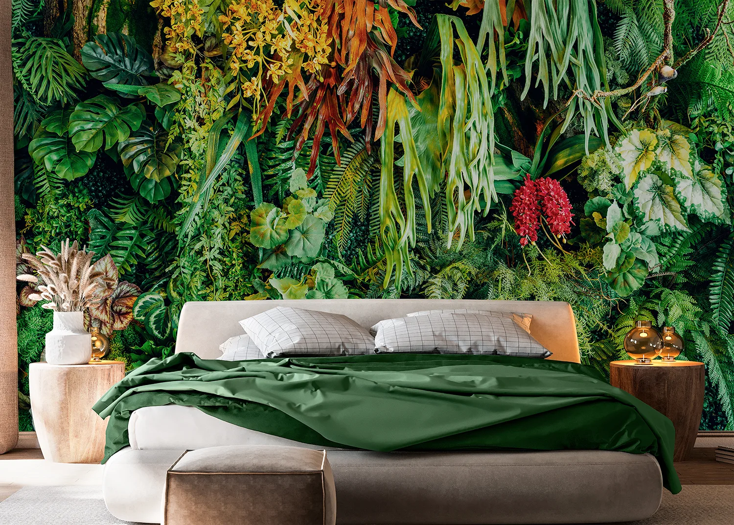 Custom Size Wall Mural Jungle Wall | Premium Non-Woven Wallpaper | FT5P 352417 2