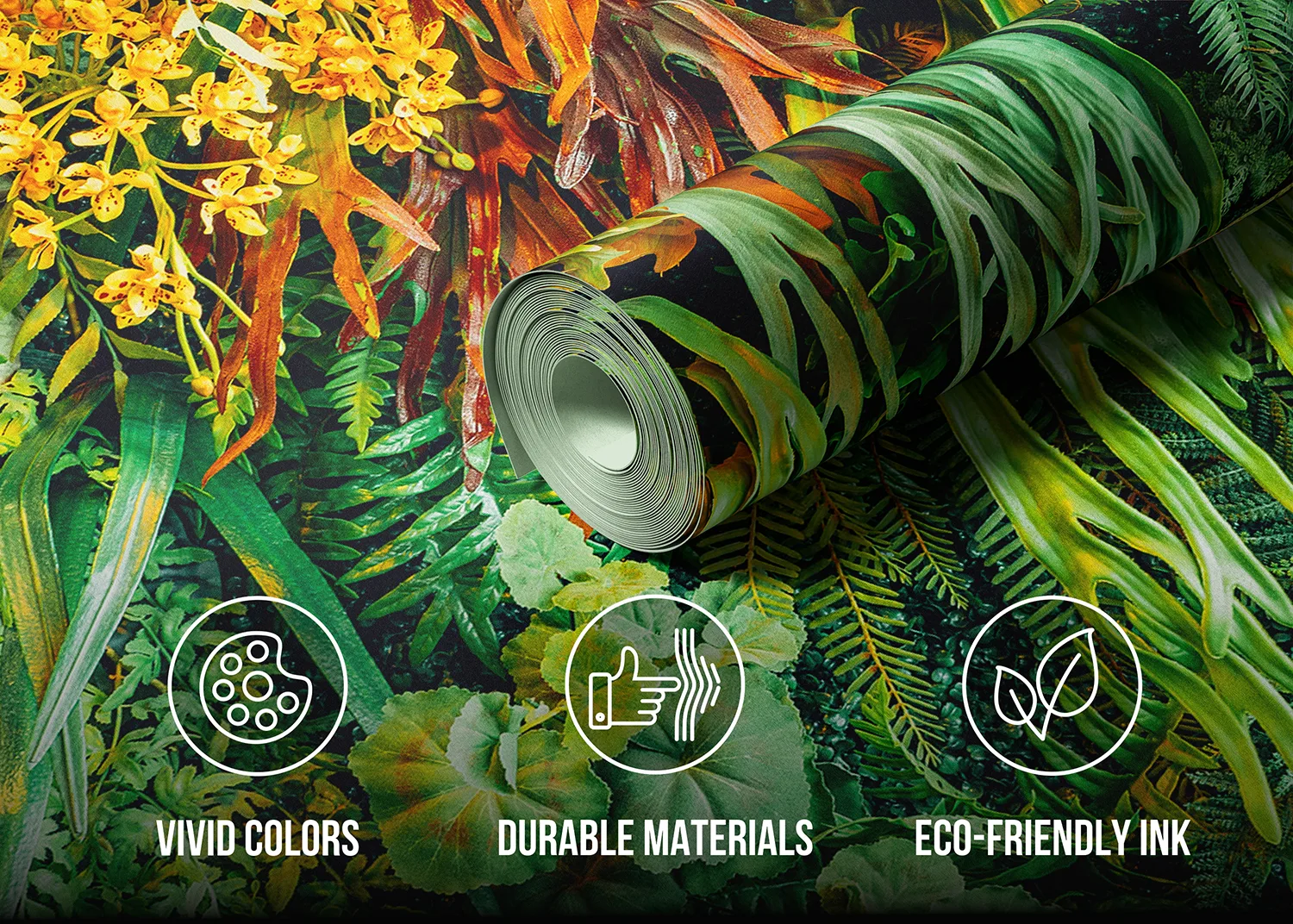 Custom Size Wall Mural Jungle Wall | Premium Non-Woven Wallpaper | FT5P 352417 4