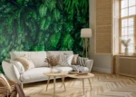Custom Size Wall Mural Emerald Jungle | Premium Non-Woven Wallpaper | FT5P 352421