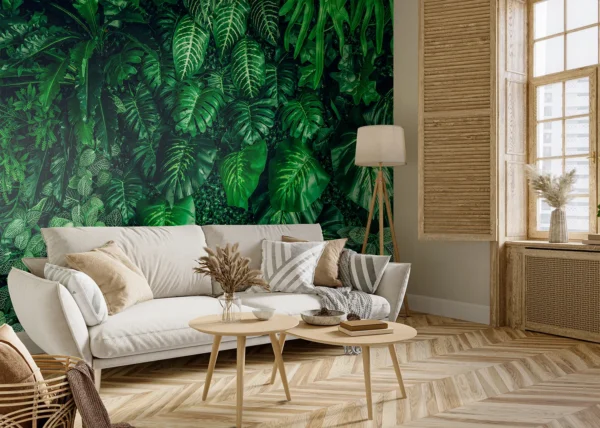 Custom Size Wall Mural Emerald Jungle | Premium Non-Woven Wallpaper | FT5P 352421