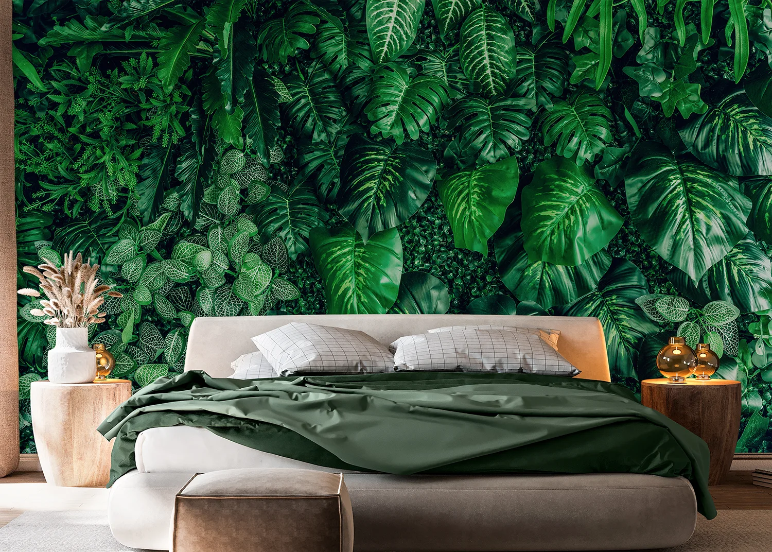Custom Size Wall Mural Emerald Jungle | Premium Non-Woven Wallpaper | FT5P 352421 2