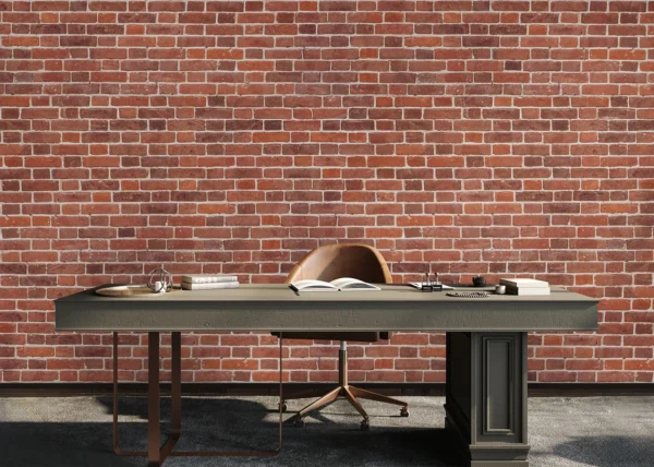 Custom Size Wall Mural Red Bricks | Premium Non-Woven Wallpaper | FT5P 352429