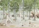 Custom Size Wall Mural Forest Playground | Premium Non-Woven Wallpaper | FTD5P 352351