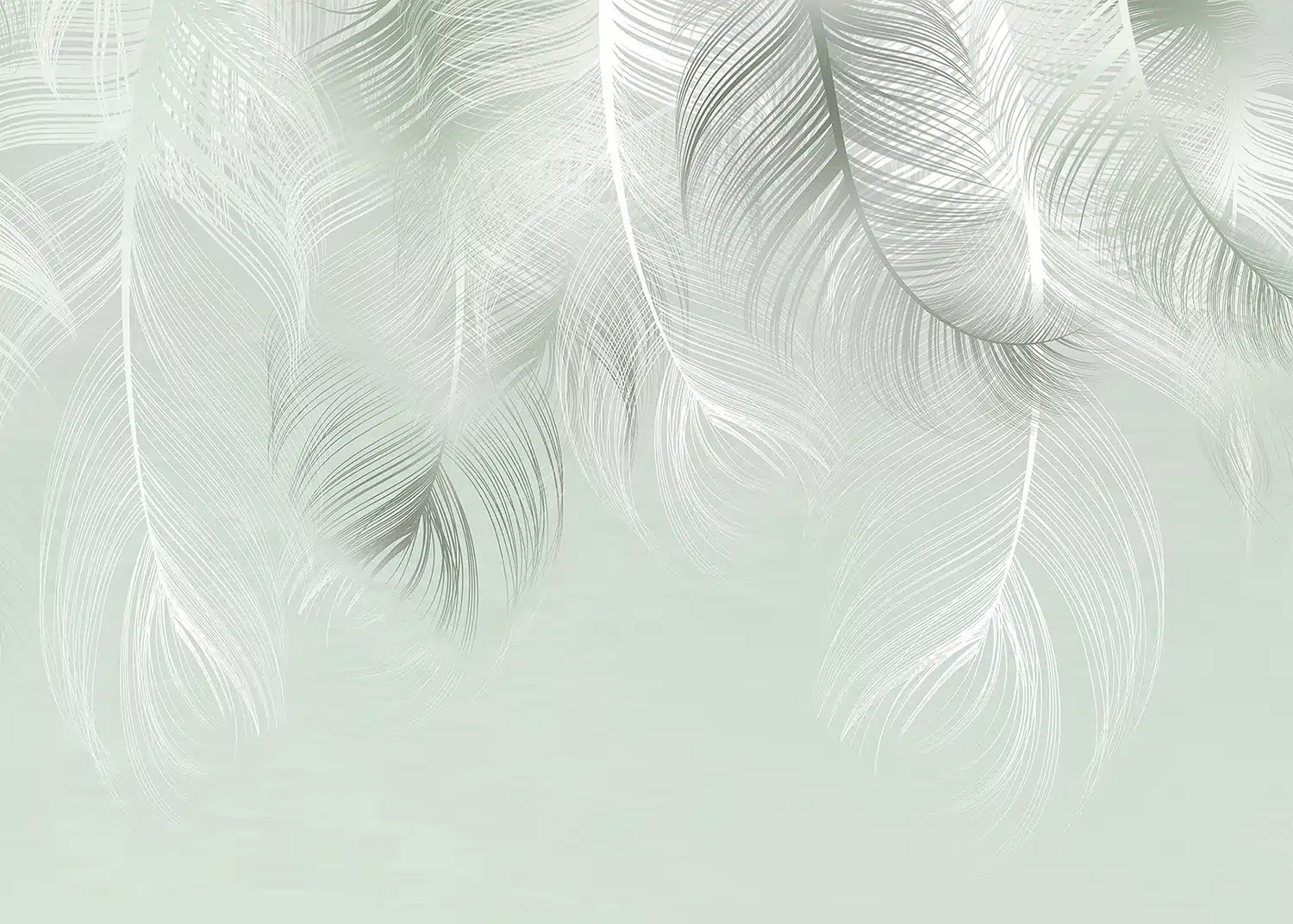 Custom Size Wall Mural Feather Dream | Premium Non-Woven Wallpaper | FTNS1250