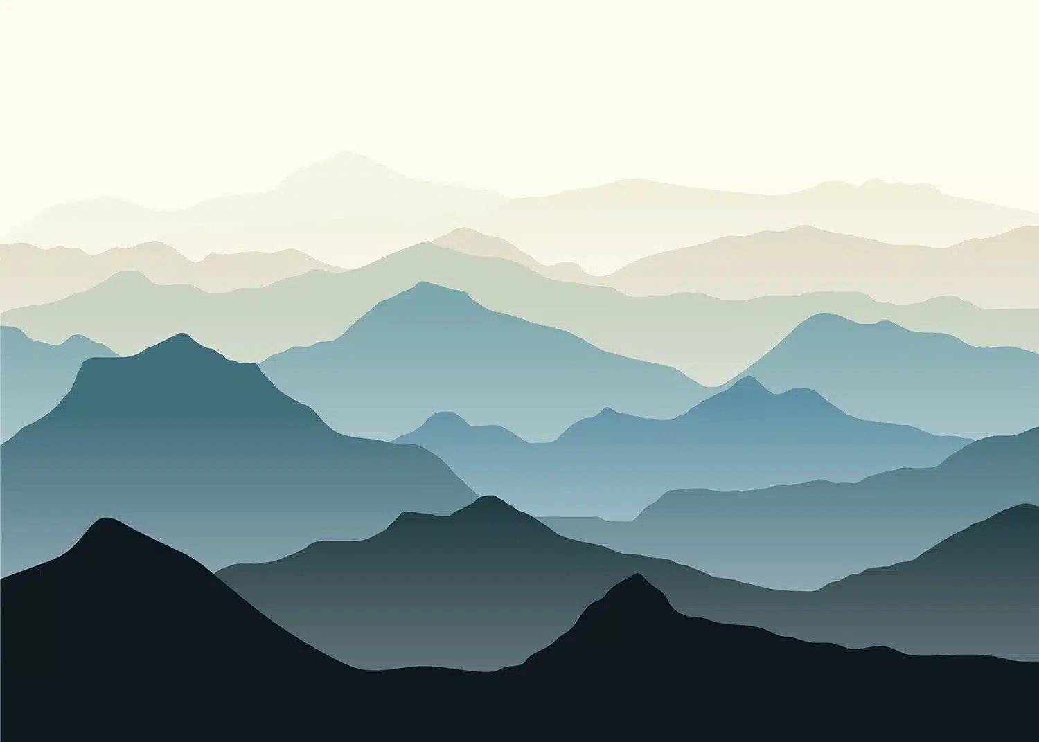Custom Size Wall Mural Mountain Panorama | Premium Non-Woven Wallpaper | FTNS1267