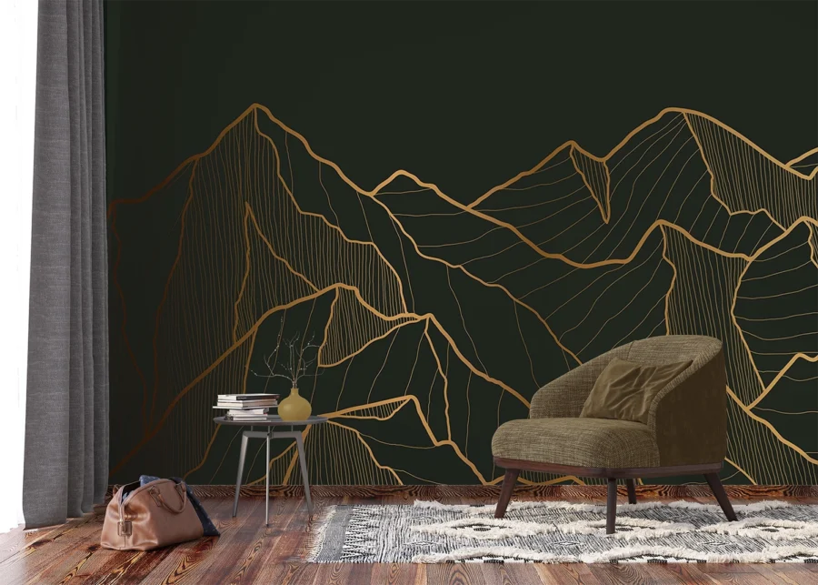 Wall Mural Golden Mountain, 375 x 270 cm, FTNS 1281 - Image 7