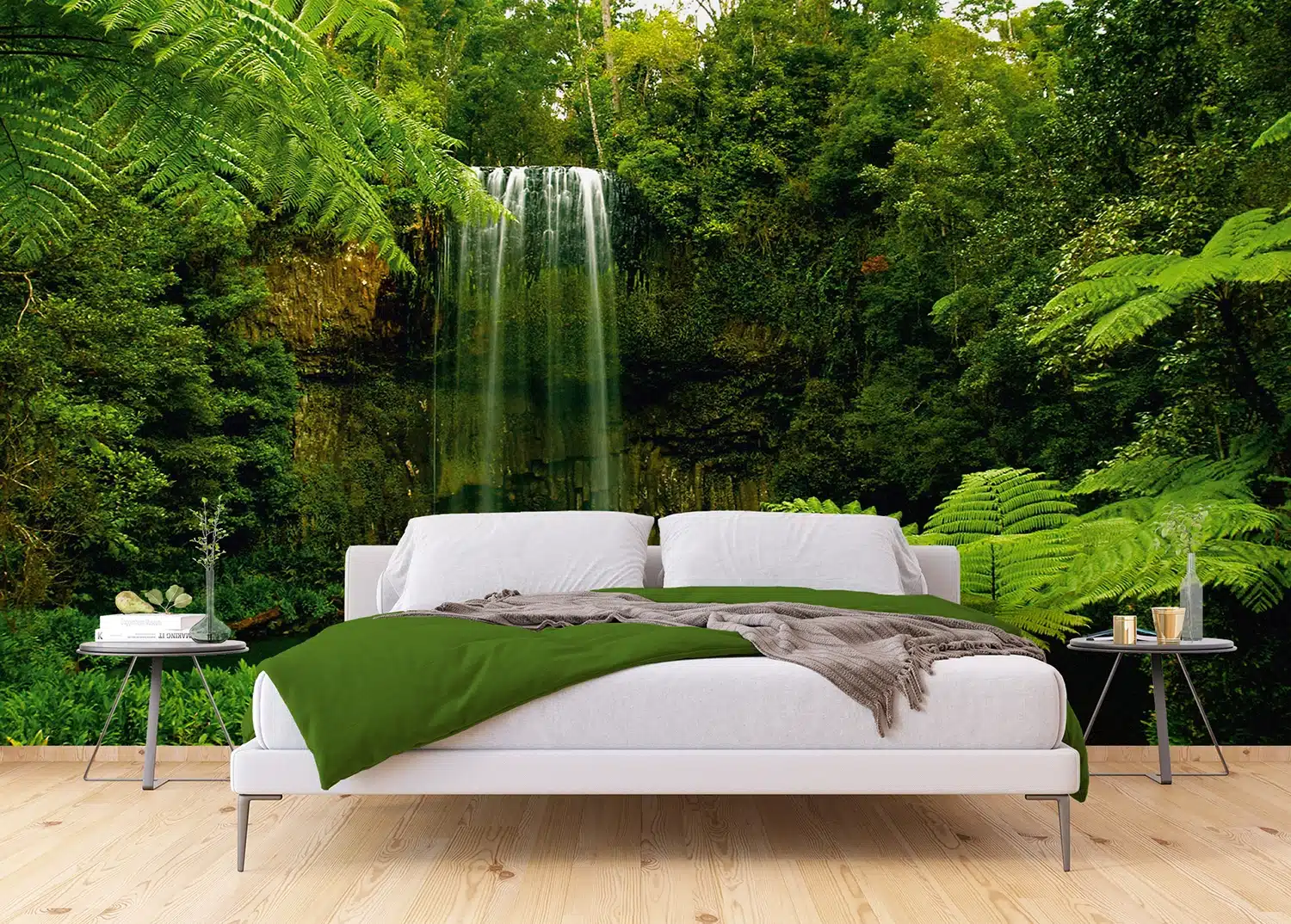 Custom Size Wall Mural Waterfall in Prairie | Premium Non-Woven Wallpaper | FTNXXL0386 6