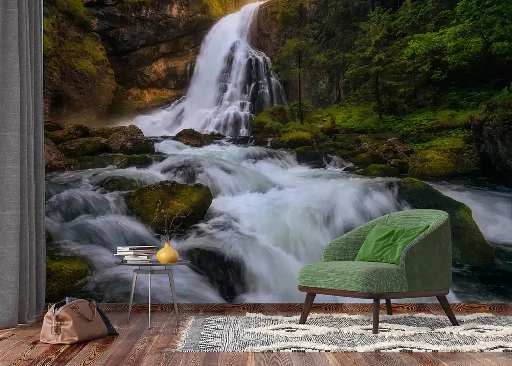 Custom Size Wall Mural Nature Rush | Premium Non-Woven Wallpaper | FTNXXL3006