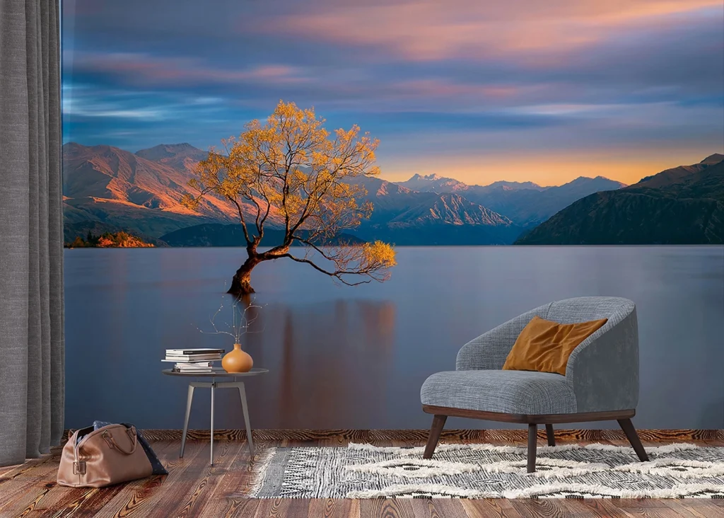 Custom Size Wall Mural Charming Sunset | Premium Non-Woven Wallpaper | FTNXXL3015