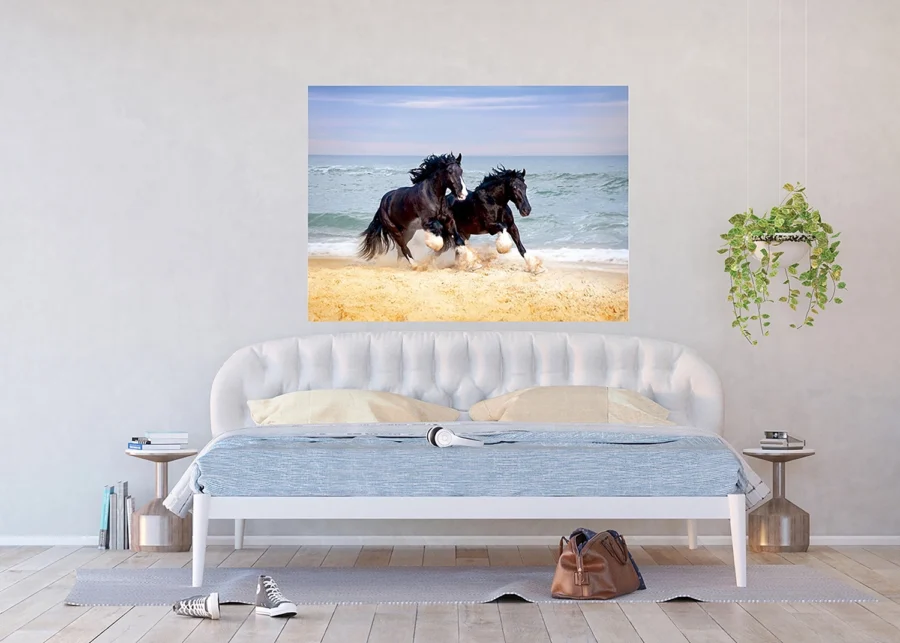 Wall Mural Horses on Beach, 160 x 110 cm, FTNM 2692 - Image 2