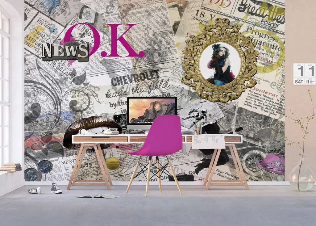 Custom Size Wall Mural O.K. | Premium Non-Woven Wallpaper | FTNXXL0305