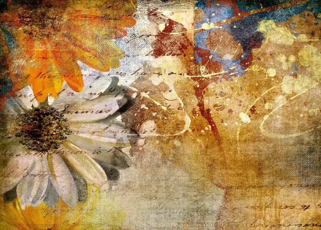 Custom Size Wall Mural Floral Paintings | Premium Non-Woven Wallpaper | FTNXXL0335 1