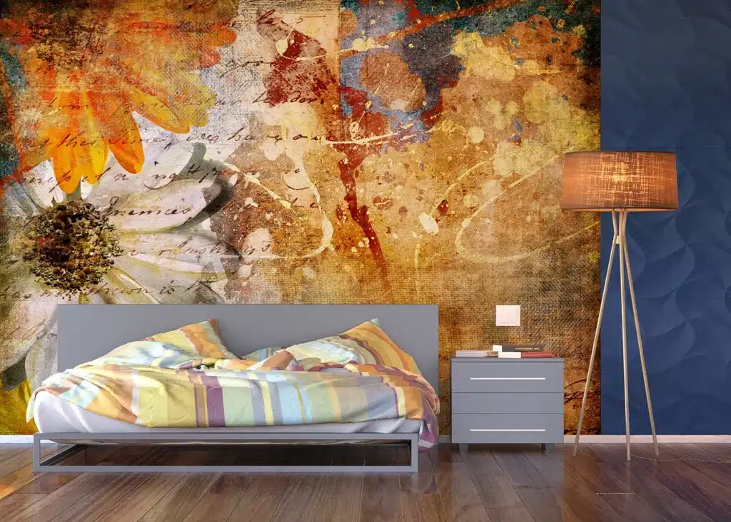 Custom Size Wall Mural Floral Paintings | Premium Non-Woven Wallpaper | FTNXXL0335 7