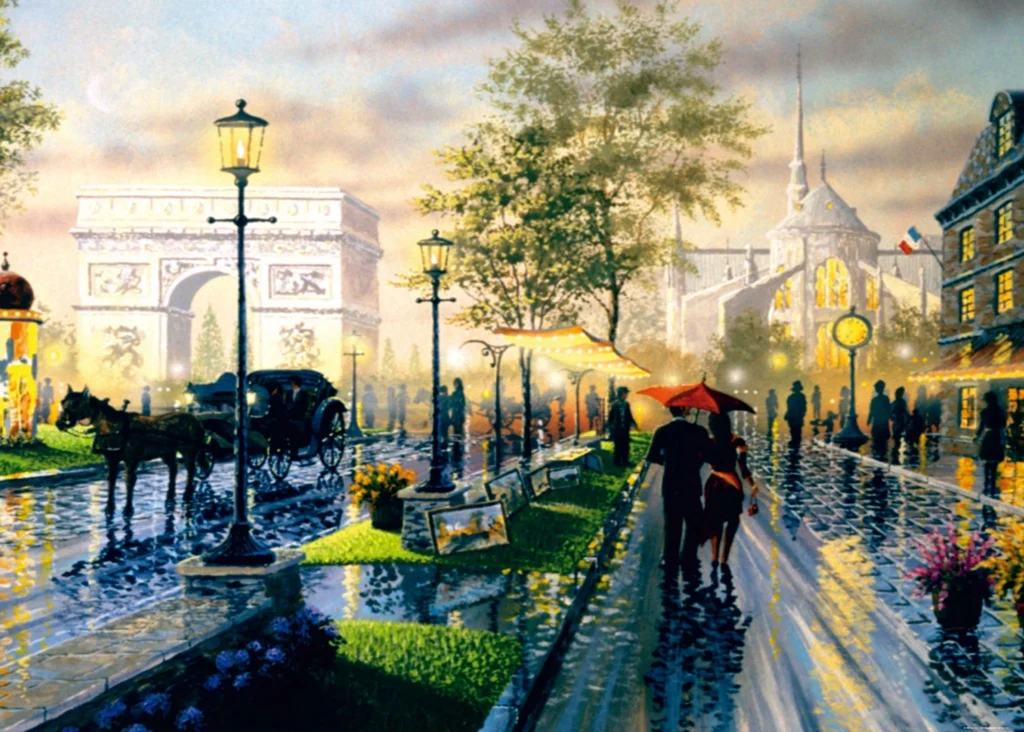 Custom Size Wall Mural Magic Paris | Premium Non-Woven Wallpaper | FTNXXL0367 1