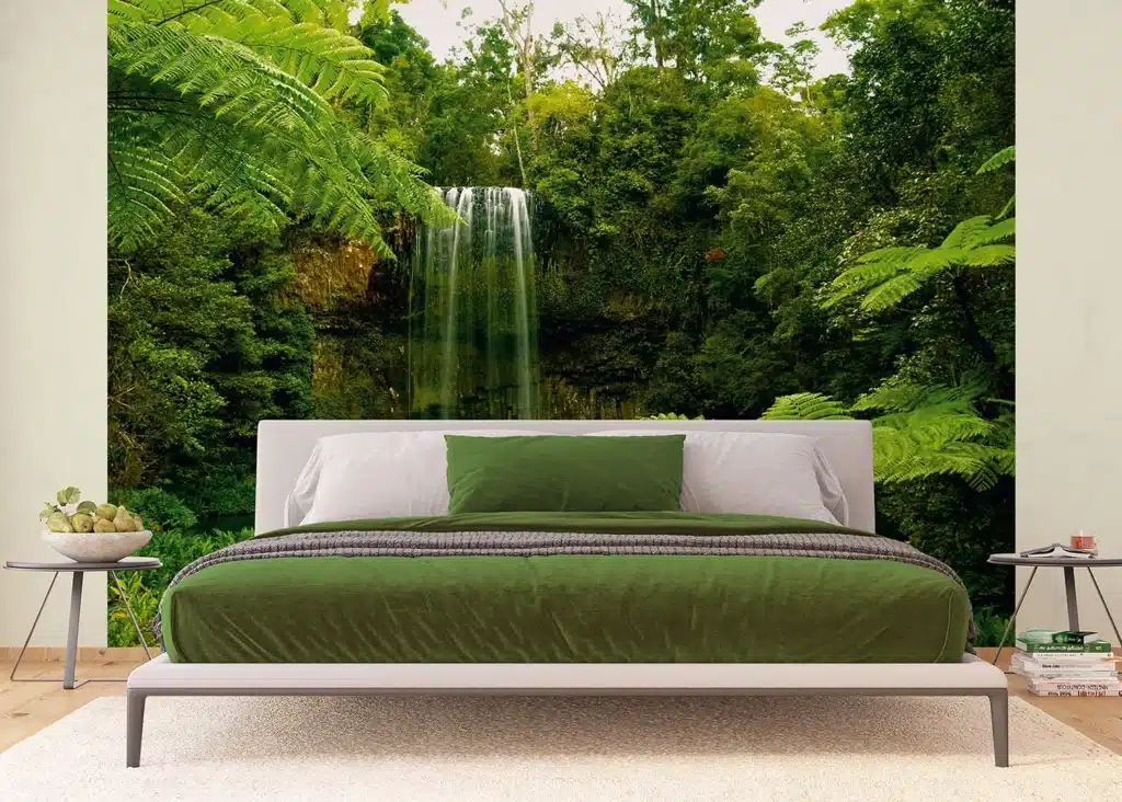 Custom Size Wall Mural Waterfall in Prairie | Premium Non-Woven Wallpaper | FTNXXL0386 2