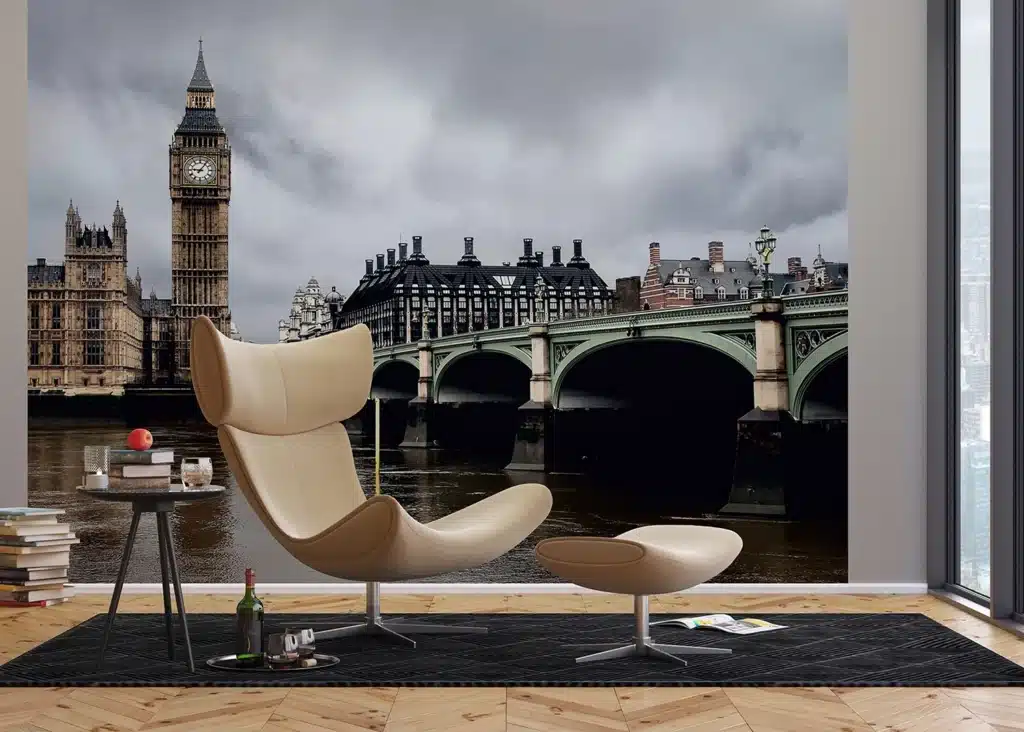 Custom Size Wall Mural London | Premium Non-Woven Wallpaper | FTNXXL0423