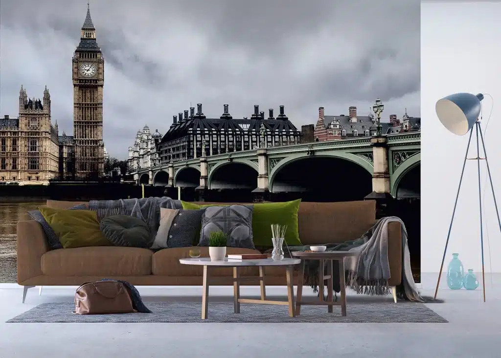 Custom Size Wall Mural London | Premium Non-Woven Wallpaper | FTNXXL0423 3