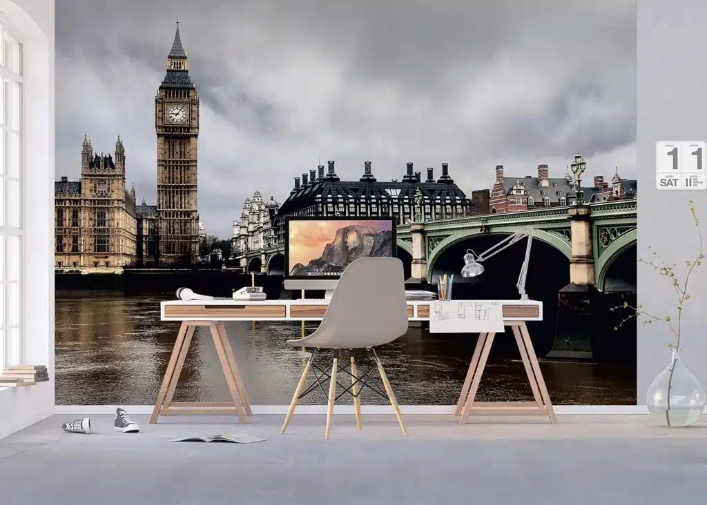 Custom Size Wall Mural London | Premium Non-Woven Wallpaper | FTNXXL0423 4
