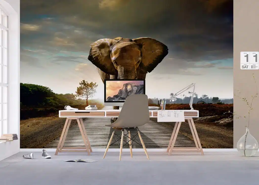 Wall Mural Elephant, 375 x 270 cm, FTNXXL 0438 7