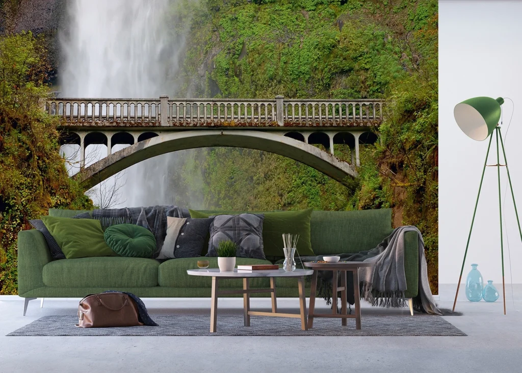 Custom Size Wall Mural Waterfall | Premium Non-Woven Wallpaper | FTNXXL0476