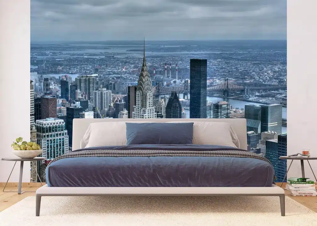 Custom Size Wall Mural City Skyline | Premium Non-Woven Wallpaper | FTNXXL1112 2