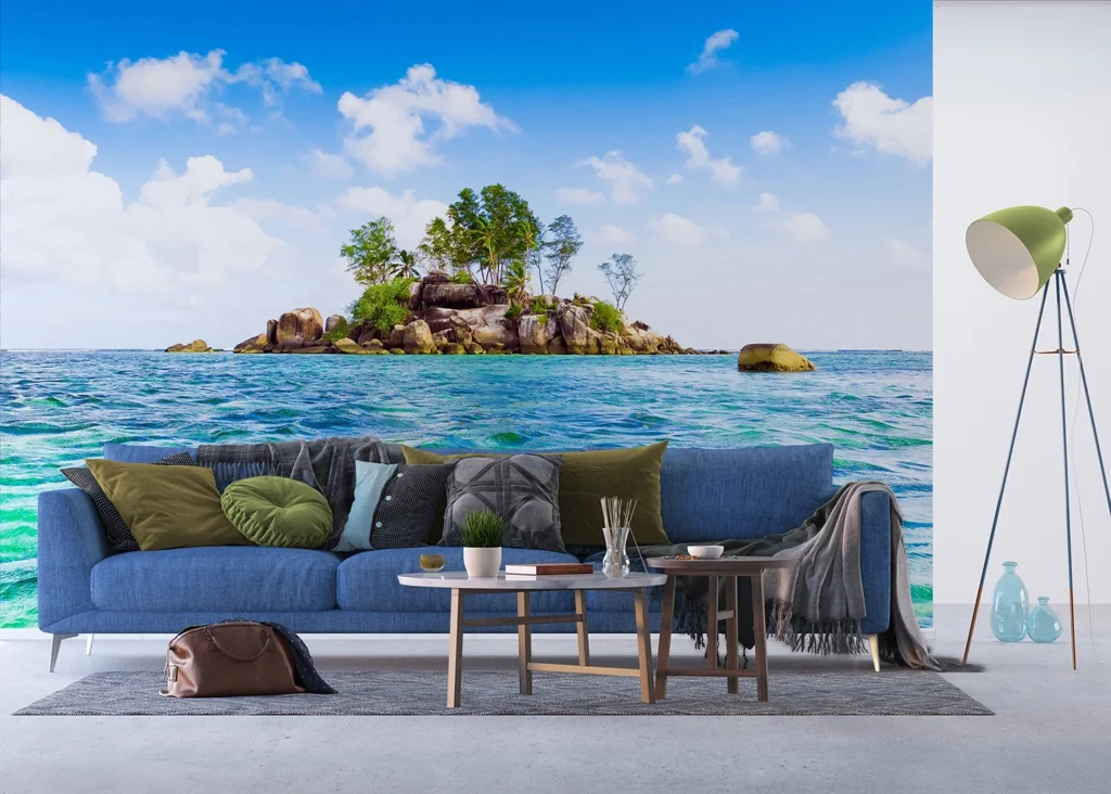Custom Size Wall Mural Dream Island | Premium Non-Woven Wallpaper | FTNXXL1120 3